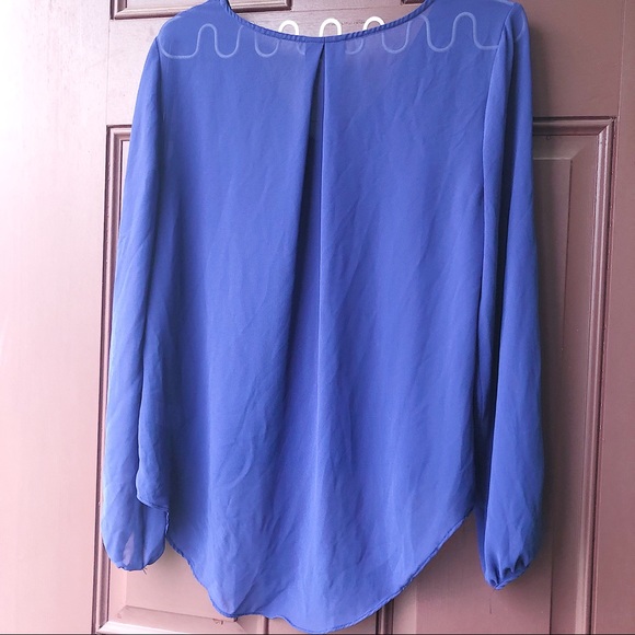 Anthropologie Lost April Chiffon Blouse - Picture 3 of 8